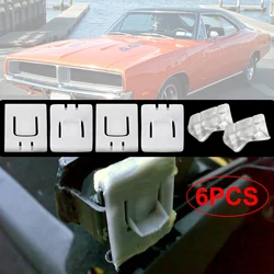 6Pcs Seat Fastener Rail Runner Clip Slider Guide Piece 171881213B For Audi 80 1978-1987 A4 4000 5000 100 200 Quattro Coupe