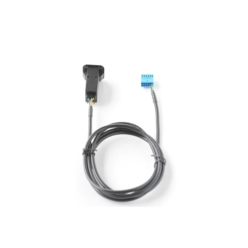 For Car Audio Restoration AUX Input Socket High Strength AUX Socket Adapter Black 12V Electrical System OEM Standard Fitting