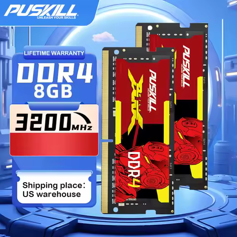 PUSKILL DDR4 Notebook Gamer Memoria Ram 2x8GB 3200MHz 2666MHz 1.2V 260pin Sodimm For Laptop Memory