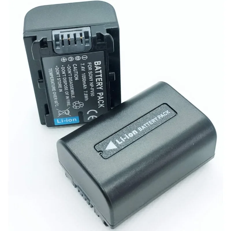 Rechargeable Battery 2 Pack for Sony DCR-SX43 DCR-SX44, DCR-SX45 Handycam Camcorder