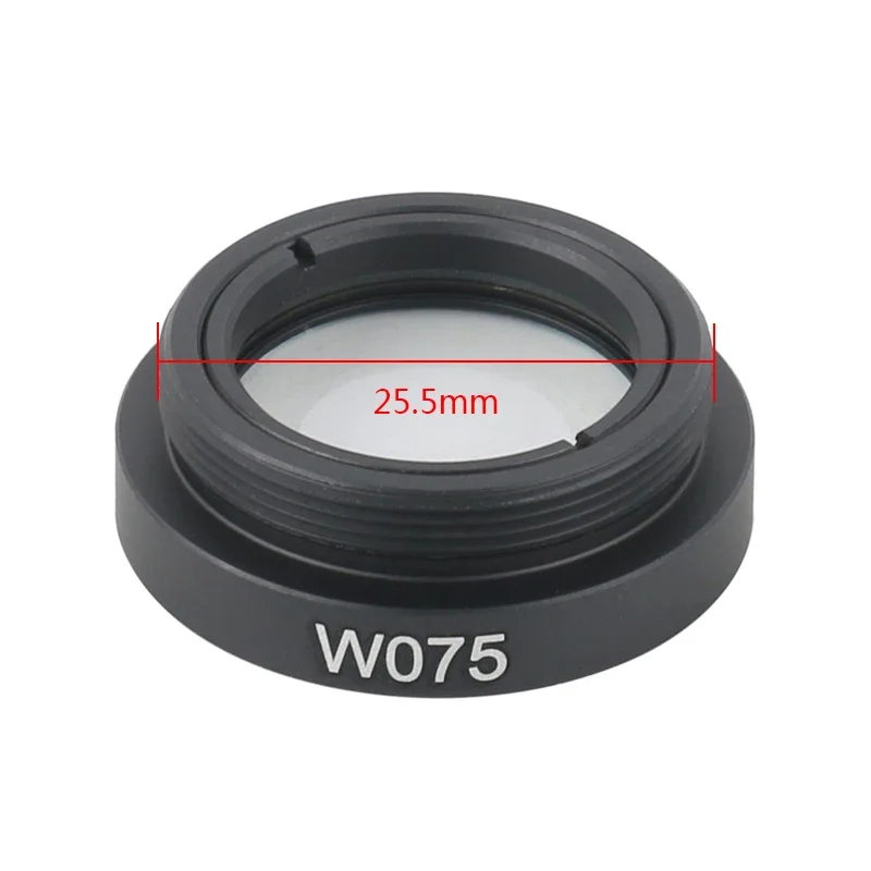 0.5X 0.75X Auxiliary Objective Barlow Lens M25 For Monocular Video Microscope Camera Lens Increase Working Distance