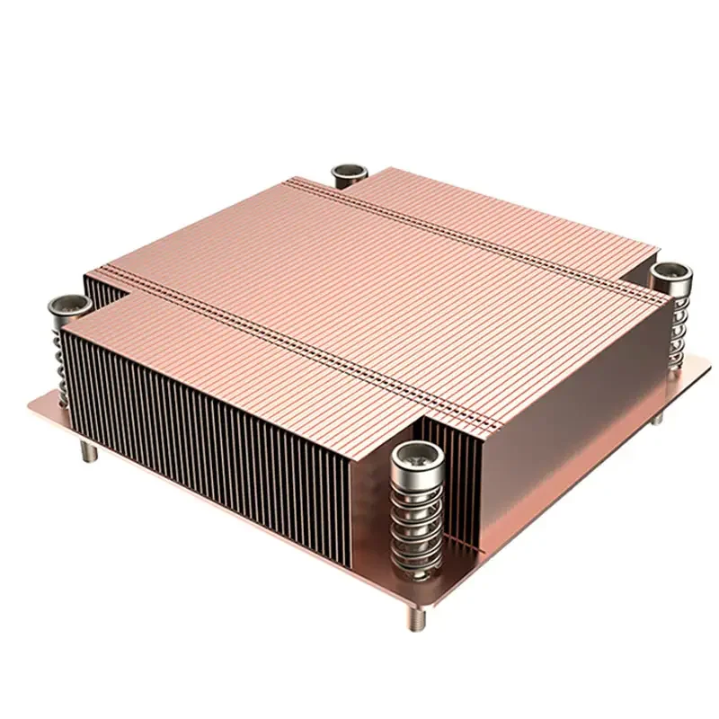 

Lga1700 115x 1200 1u Server Desktop Computer Vapor Chamber Copper Bottom Passive Cpu Radiator Silent CPU Cooler