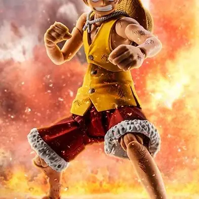 

100% Original Bandai S.H.Figuarts Shf Monkey D Luffy Summit War of Marineford One Piece Genuine In Stock Figure Model Toys