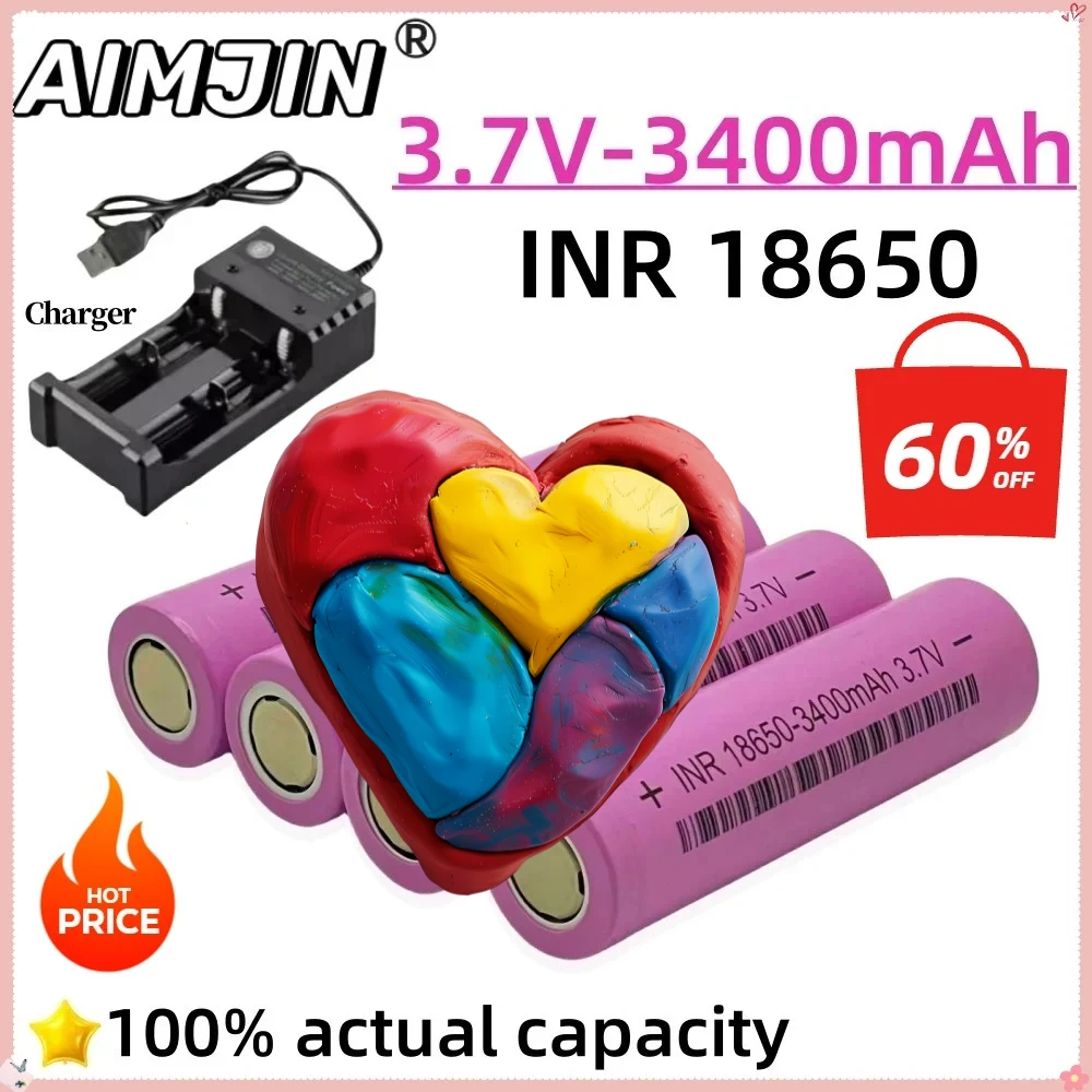 

new product 3.7v 3400mAh 18650 battery For Samsung 18650 3.7V Rechargeable battery 3400mah lithium batteries DIY 20A current