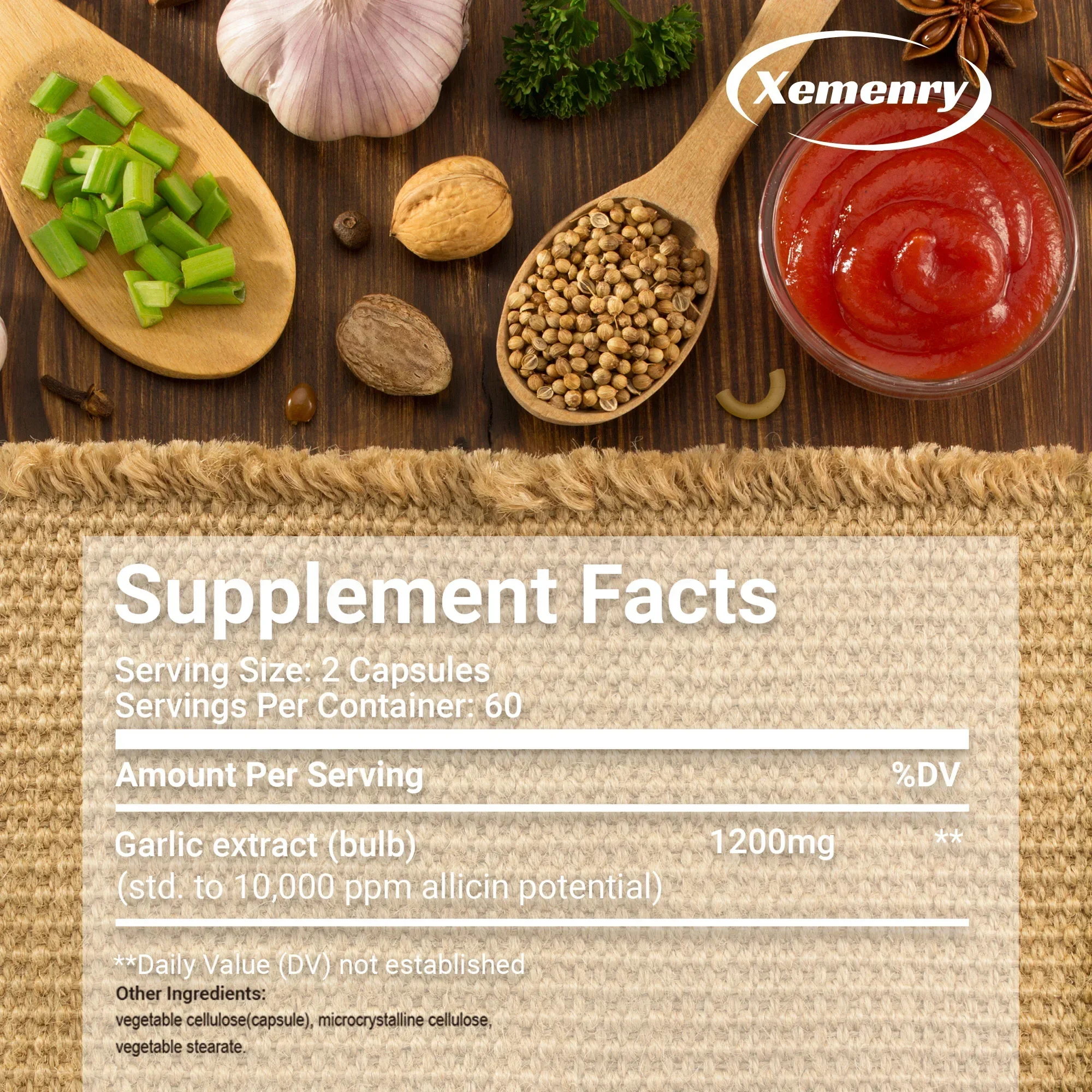 ثوم محسّن - للمناعة والهضمية والقلب والأوعية الدموية وصحة القلب وتنظيف وإزالة السموم