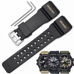 Correa de resina de repuesto para reloj Casio G-SHOCK para hombre, pulsera deportiva resistente al agua, accesorios de silicona, GG-1000, GWG-100, GSG-100