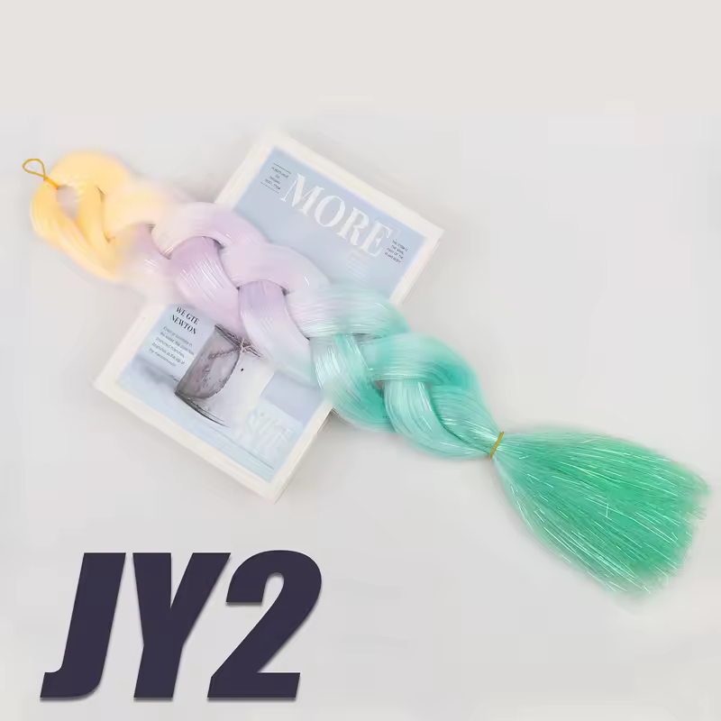 Synthetic Kanekalon Crochet Hair Braiding Hair Pre Stretched Curly Jumbo Braids Extensions Hair Accessories For Girls Braids - Image 71