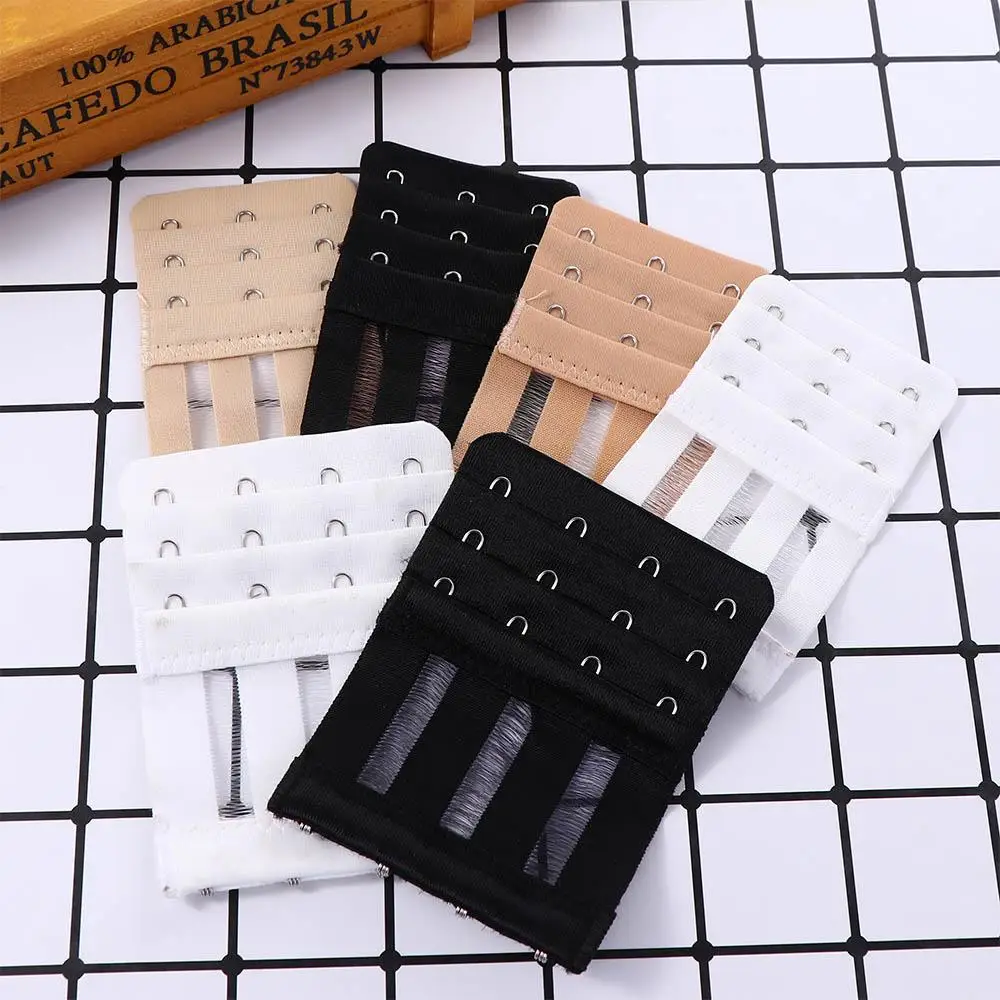 

4 Hooks 3 Rows With Buckle Extenders DIY Bra Extenders Strap Bra Extension Buckle Lingerie Strap Intimates Accessories