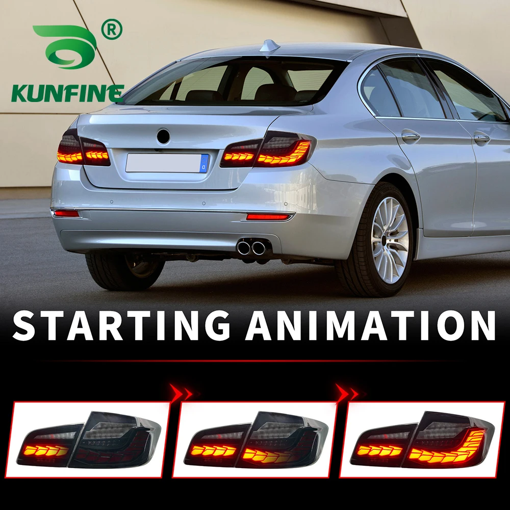 For BMW 5series F10 F18 2010-2018 2PCs Car Tail Light Assembly Brake Light Turning Signal Light Reverse Tailights Taillamp