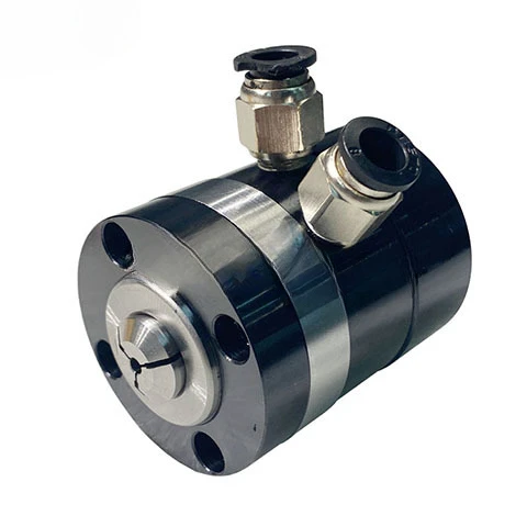 

Mini pneumatic chuck MT8 front push non-rotating chuck tooling fixture lathe feeding
