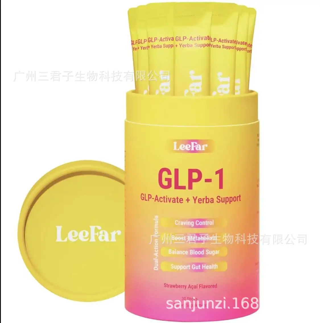 

Смесь для напитков GLP-1, добавка GLP-1 для женщин и мужчин, поддержка гравировки и метаболизма двойного действия, пищеварения, желоба и энергии, 30 палочек