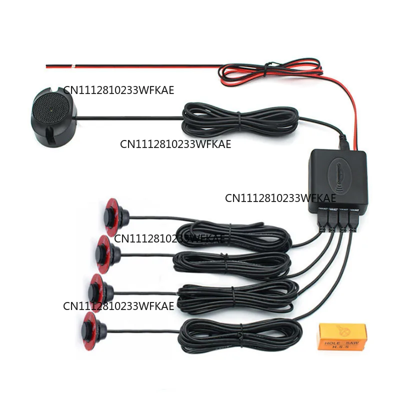 16 round probe reversing radar, with switch sticker probe private mode host PZ200-XK16