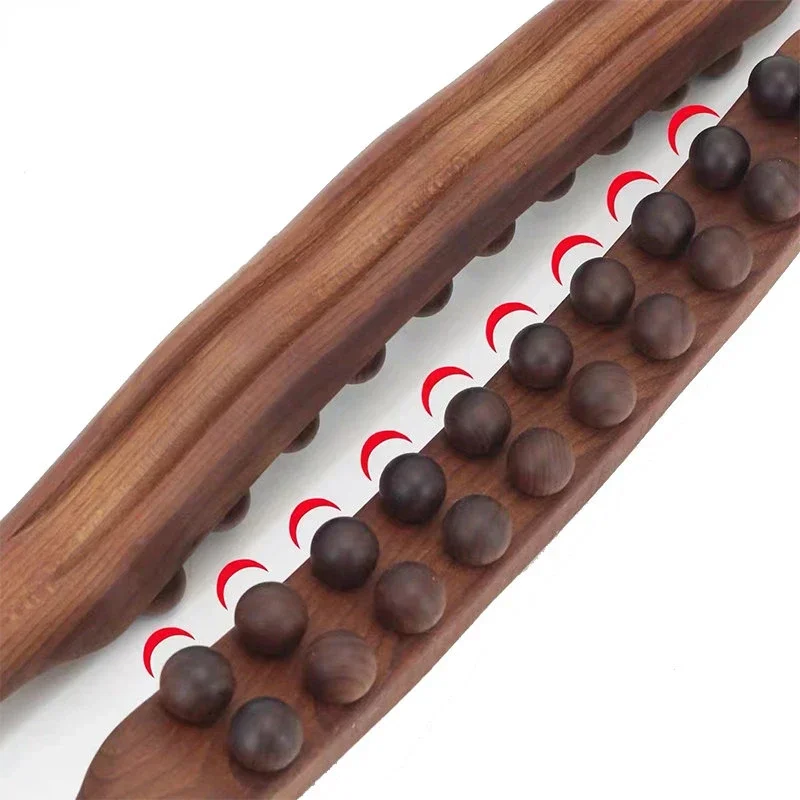 Rolling Pin Universal Back Needle Massage Tendons Beech Wood Scraping Stick Point Treatment Guasha Relax Therapy Tool