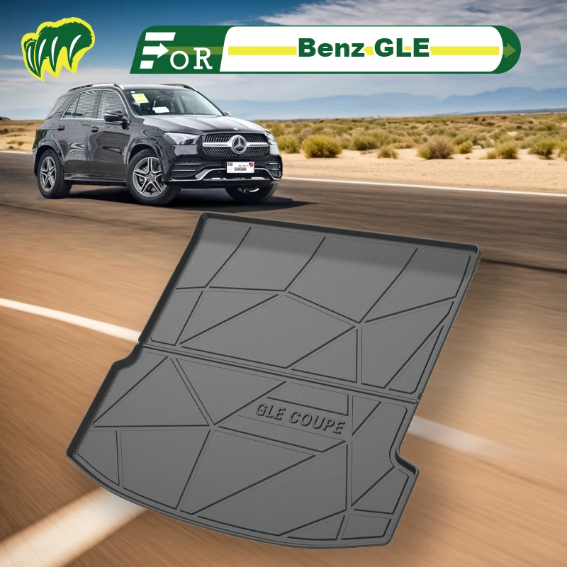 

For Benz GLE GLE350 GLE450 19 20 2015-2022 Custom Fit Car Trunk Mat All Season Cargo Mat 3D Shaped Laser Measured Trunk Liners