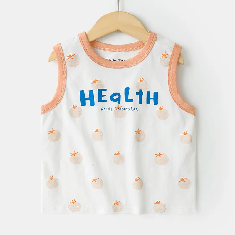 T-shirt d'été en pur coton pour garçon, vêtement pour enfant