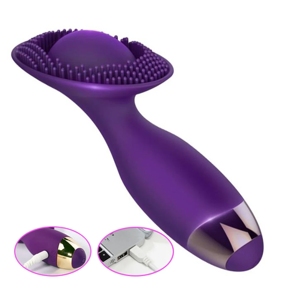 10 Speed Clitoral Stimulator Brush Vibrating G-spot Nipple Clit Licking Toy Massage Vagina Vibrator Sex Toys for Couples Women