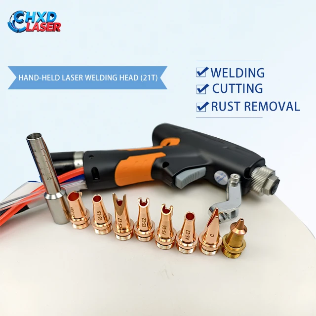 Kepala Las Serat TLF RAYMACH Baru 21T & 23T, Mudah Dioperasikan, 3000W, Suku Cadang Peralatan Logam