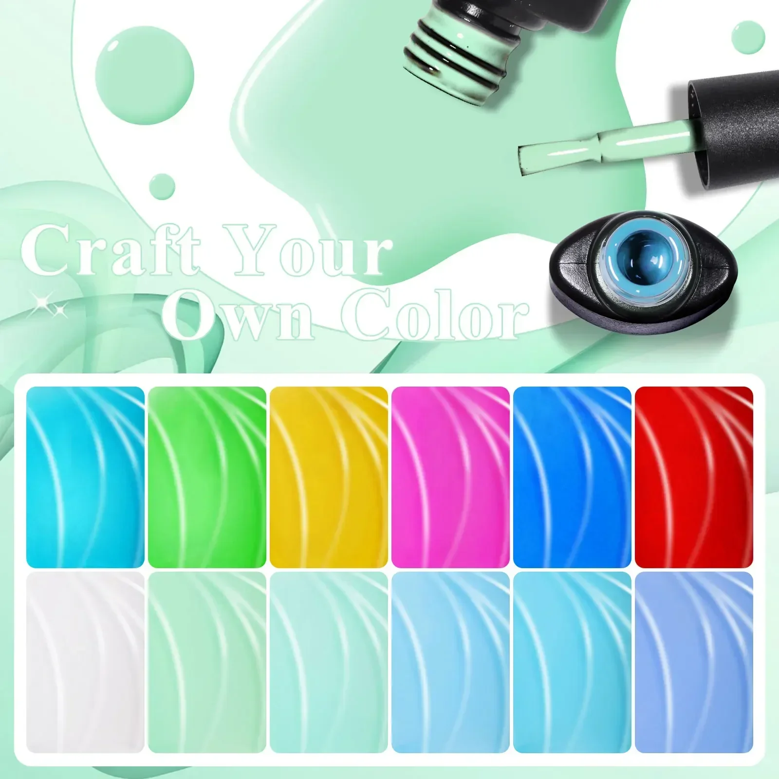 18 개/대 Mtssii 누드 크리스탈 글리터 고무베이스 젤 세트 자연 색상 세미 퍼머넌트 UV LED 젤 네일 아트 바니시 키트