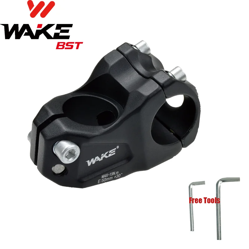 Wake MTB Mountain Bike Stem 30 Degree Aluminium Alloy 50mm for Road Bicycle Accessories BMX Cycling