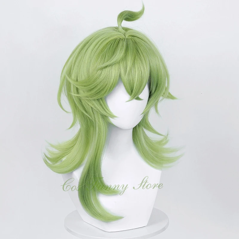 Game Genshin Impact Collei Cosplay Wig Sumeru Collei Long Green Wig Heat Resistant Hair Halloween Wigs Genshin Impact Cosplay