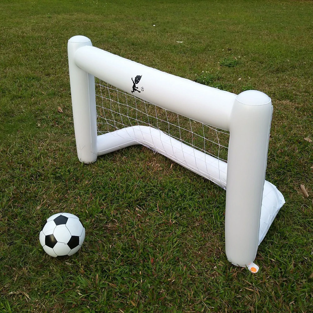 

Inflatable Football Gate Net 160cm Soccer Goal for Backyard Toys Family Beach Party Graduation Game Durable Lightweight