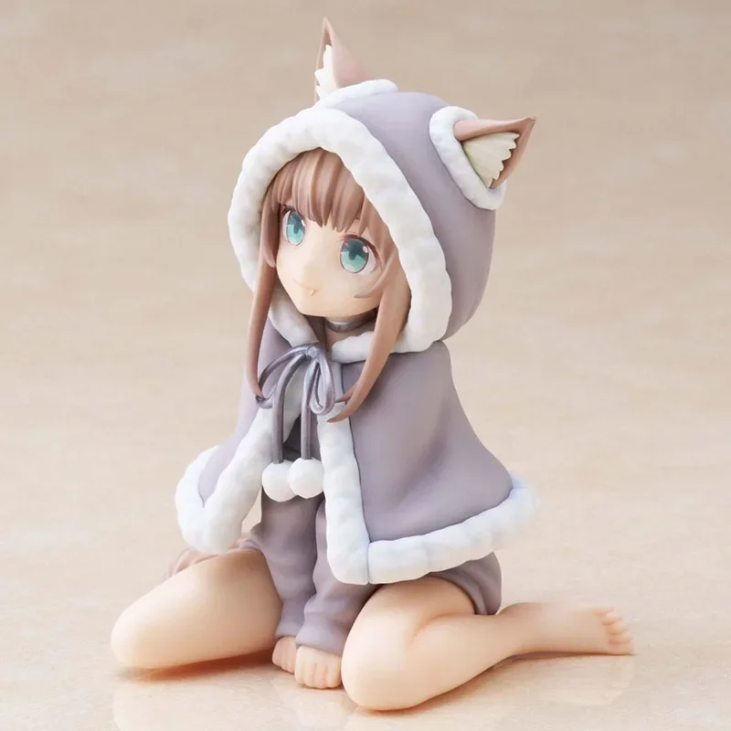 Anime Cute Doll Sakura Soybean My Cat Is A Kawaii Girl Figure Christmas Clothes Cat Girl Figures Model PVC Collection Toys Gifts