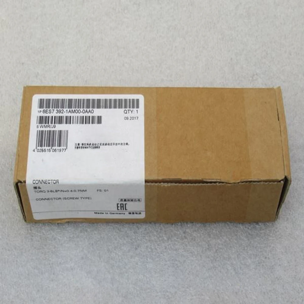 

Brand New For SIEMENS 6ES7392-1AM00-0AA0 6ES7 392-1AM00-0AA0 40Pin front Connector Control Module in Box Sealed