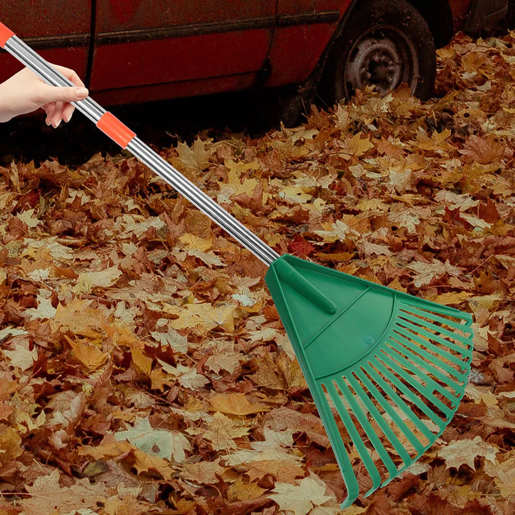 

Набор из 2 пластиковых граблей для сбора листьев, садовые грабли для газона, инструмент для уборки осенних листьев, ручной садовый инструмент для двора