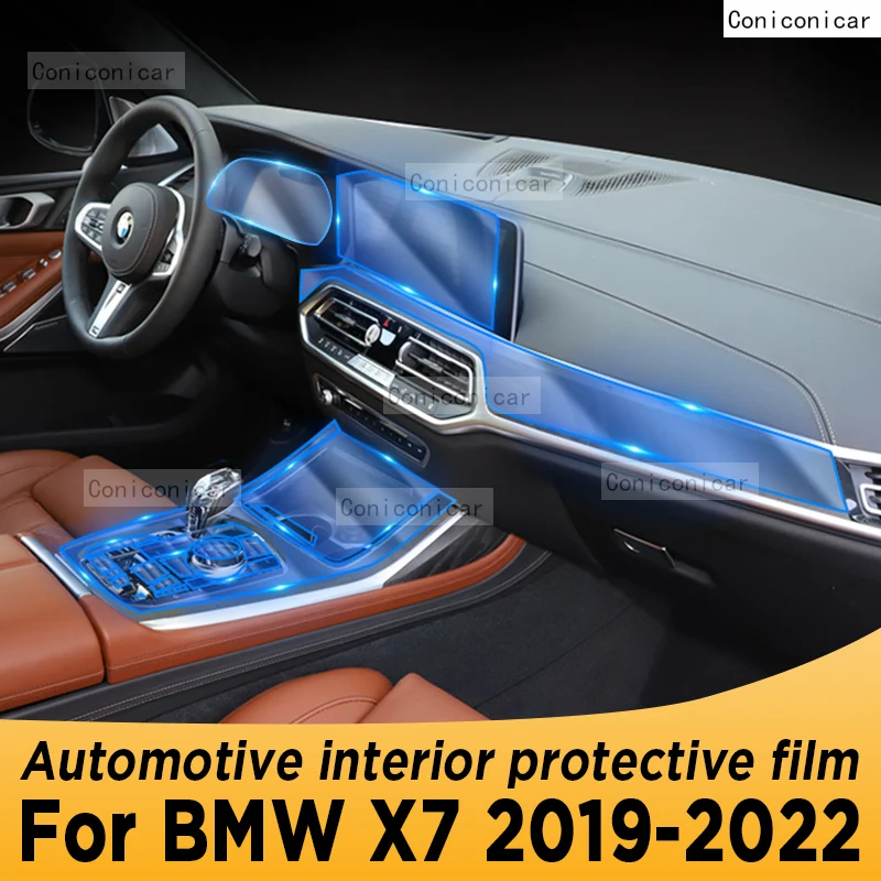 

For BMW X7 2019-2022 Gearbox Panel Navigation Automotive Interior Screen Protective Film Cover TPU Anti-Scratch Sticker Protect