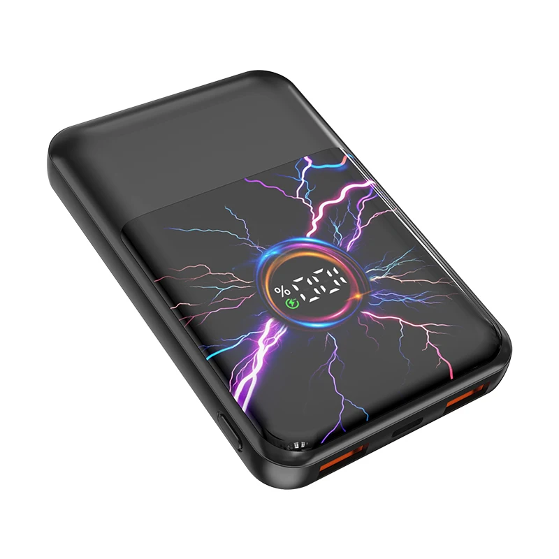 KAKAS Brand New Exclusive Volcanic Thunder Fulgural Design Power Bank 10000mAh Fast Charging Phone Battery Charger Powerbank