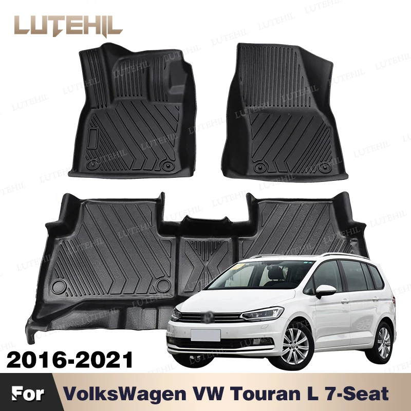 

Всепогодный автомобильный коврик TPE для VolksWagen VW Touran L 7-Seat 2016-2021 20 19 18 17, чехол для ковра, аксессуары для защиты салона