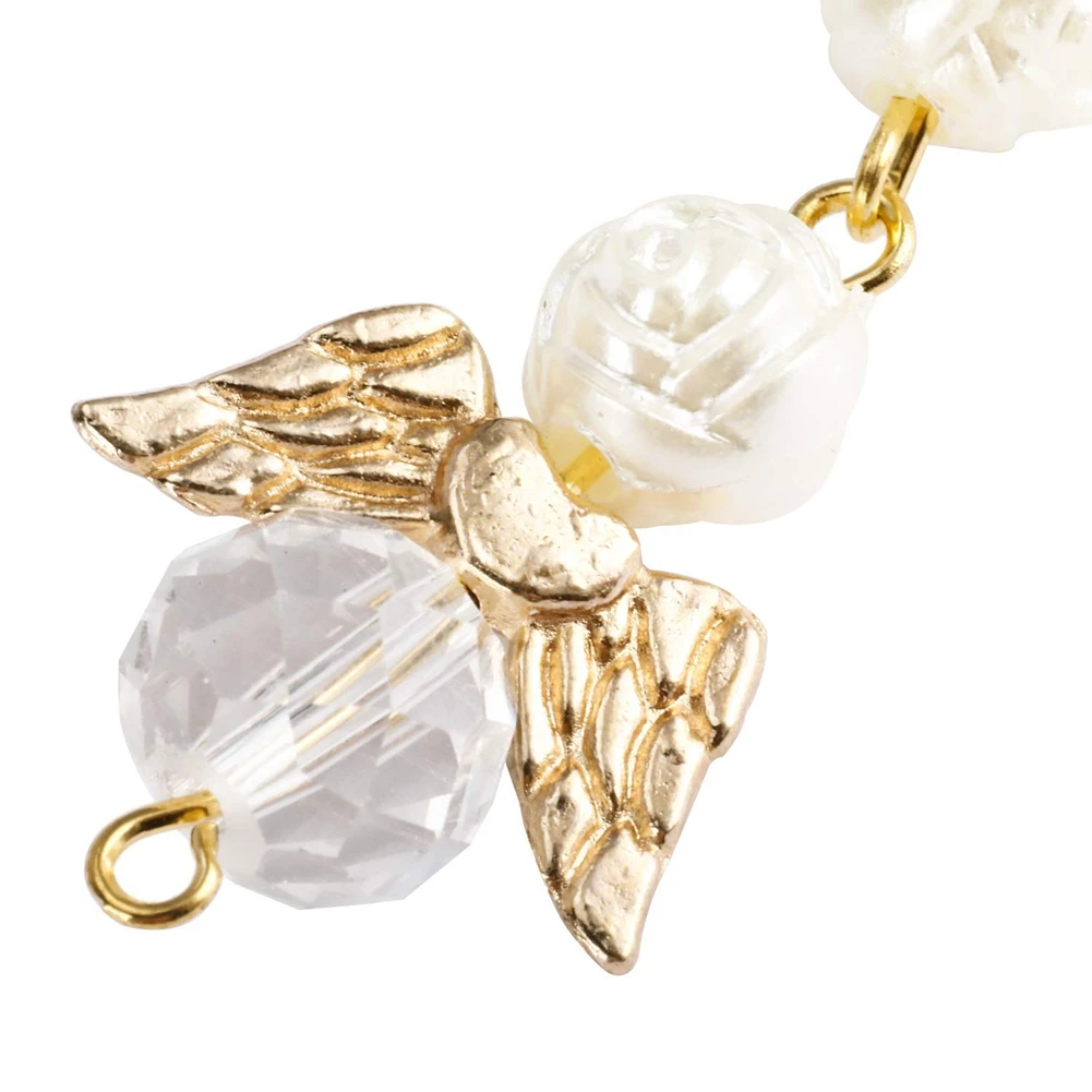 

ABKW-60 шт. четки для крещения акриловые четки мини-четки ангел для первого причастия сувениры для крещения