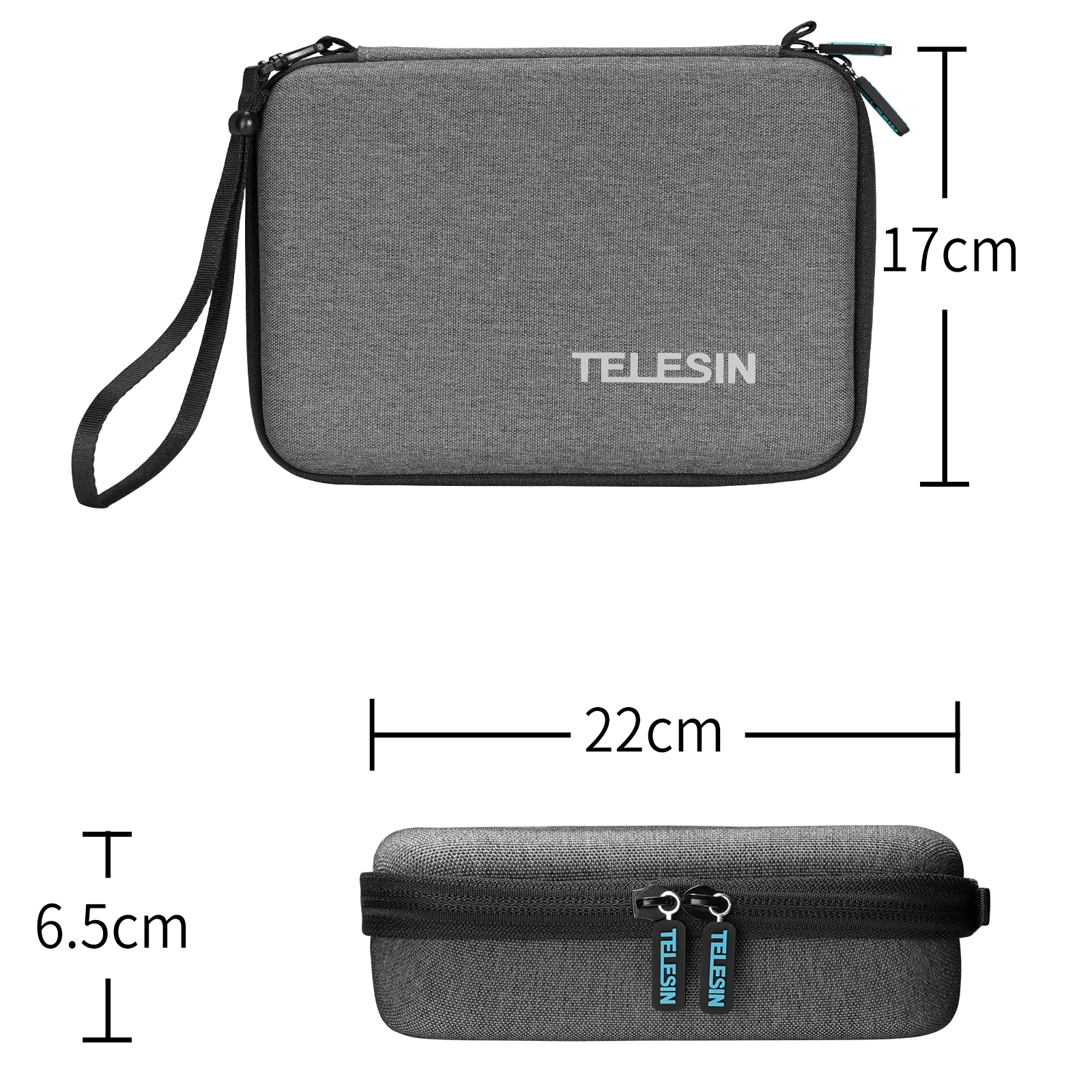 TELESIN Modular DIY Carry Handbag Case Travel Storage Box Protect Bag for GoPro Hero 13 12 11 10 9 Insta360 X3 X4 DJI Action 3 4