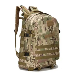 Outdoor Backpack For Unisex 2024 New Autumn Waterproof Camouflage Tactical Hiking Camping Climbing 3D Design High Quality Sports