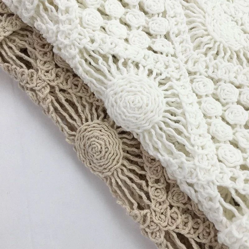 Women Spring Vintage Crochet Camisole Bohemian Hollow Out Geometry Floral Pattern Knitted Vest Casual Crop Top Dropshipping