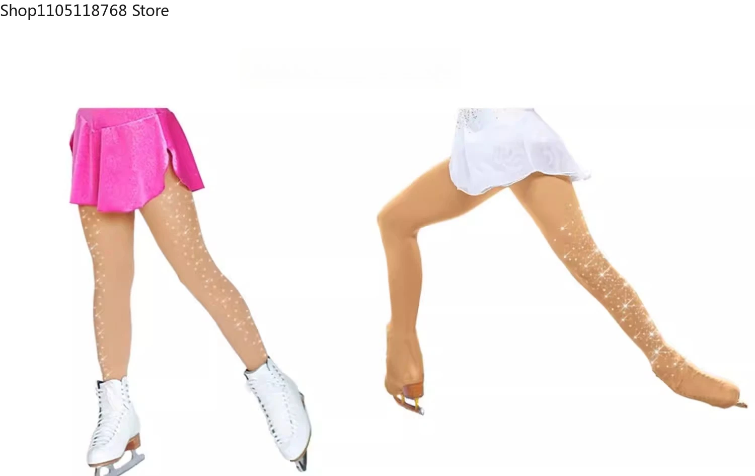 Figure Ice Skating Tights Women Girls Ice Skating Tights Leggings Stocking Thermal Training Outfit Soft for Skating Competition