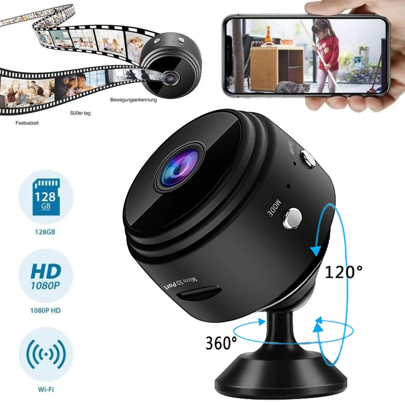 

A9 Mini Surveillance Cameras With Wifi HD1080P Mini Camera Sensor Night Vision Camcorder Web Video Surveillance Smart Life Home