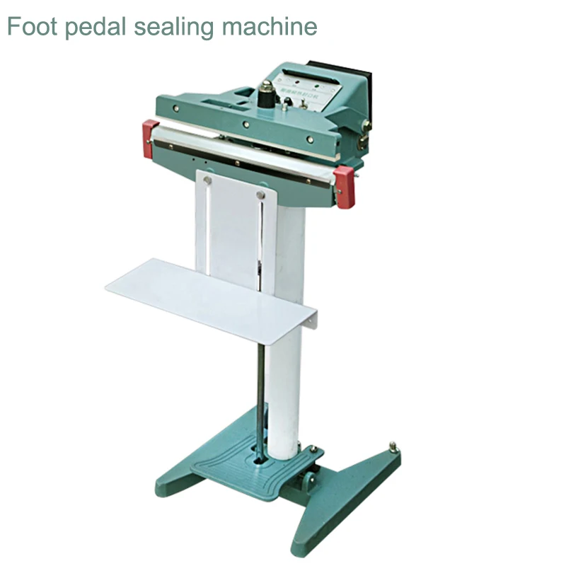 8MM aluminum frame upper and lower heating extended foot Pedal sealing machine Plastic bag Tea bag Thick bag sealing machine