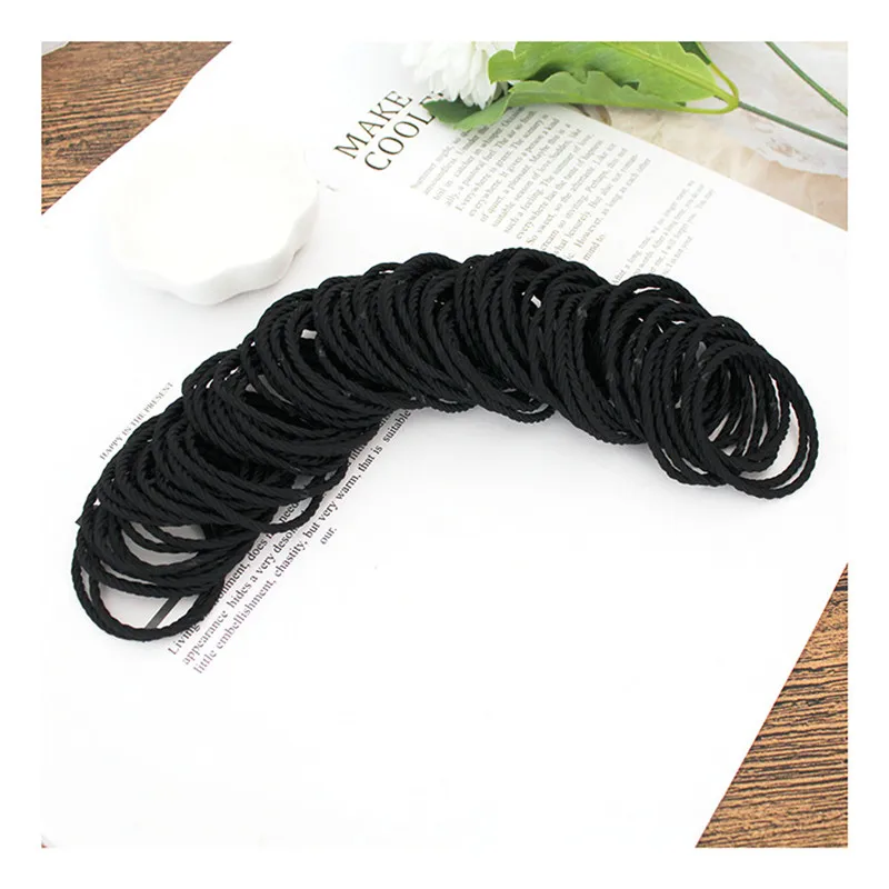 Bộ 50 Bé Gái Kẹo Màu Sắc Thun Cột Tóc 4.5Cm Cao Su Đầu Scrunchie Đuôi Ngựa Giá Đỡ Nữ Phụ Kiện Tóc Thời Trang