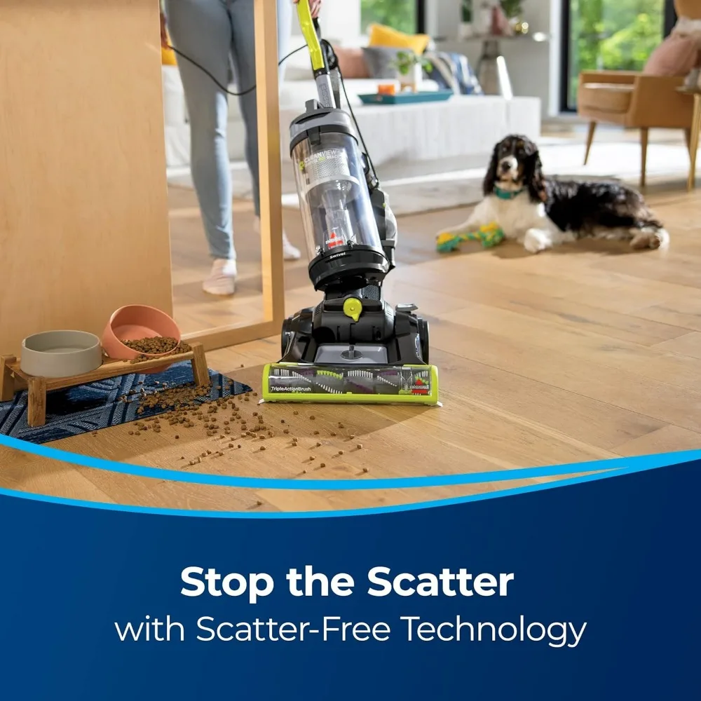 CleanView Swivel Pet Reach Full-Size Vacuum Cleaner, with Quick Release Wand, & Swivel Steering, 3198A, Color May Vary