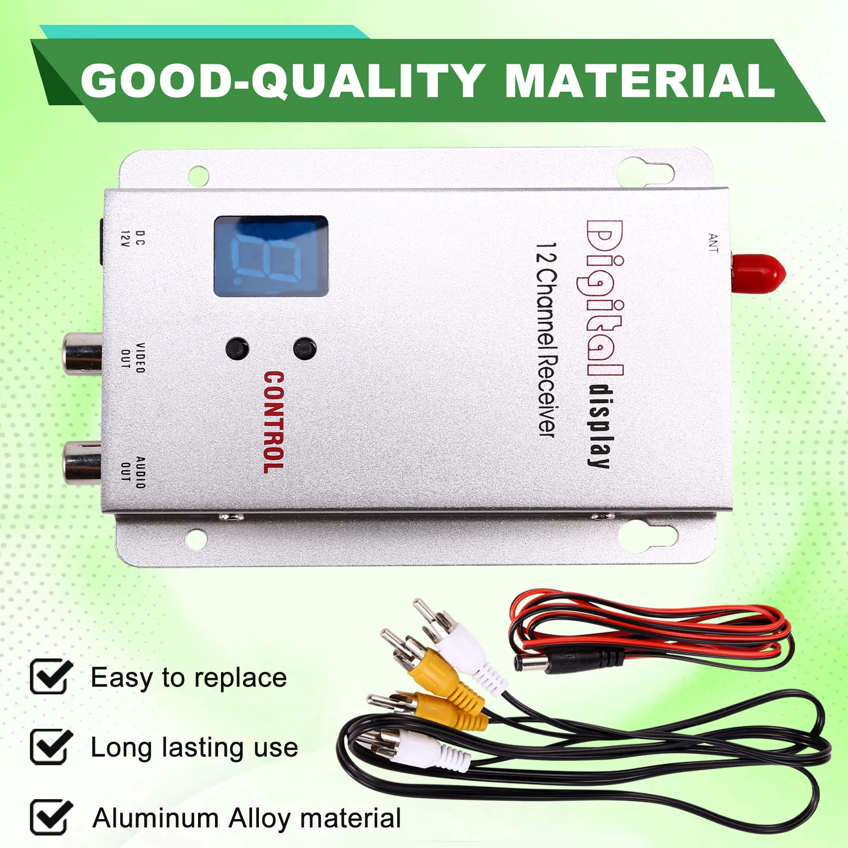 ABZW FPV 1.2G 1.3G VRX レシーバー VRX レシーバーキット 12CH デジタルディスプレイ 長距離 FPV ドローン RC モデル用