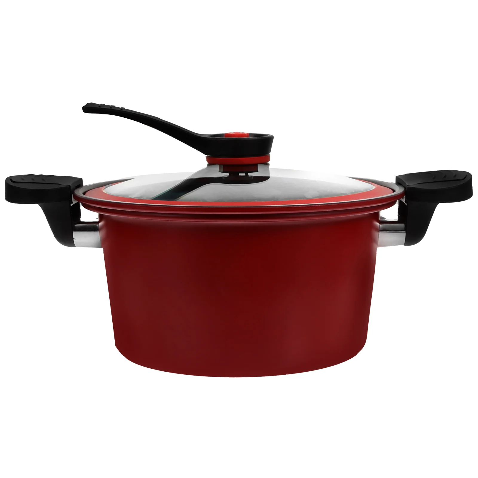 Stove Pressure Cooker Micro Cookware Household Cooking Tool Multifunction Soup Pan Red Refined Iron Utensils