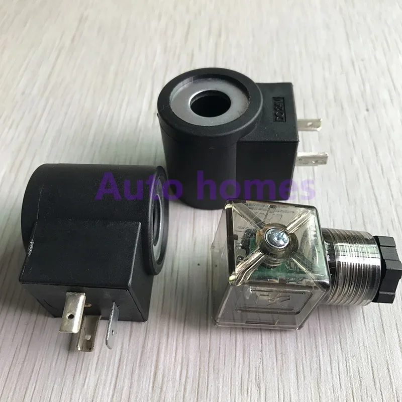 Hydraulic Solenoid Valve Coil Threaded Cartridge Valve Coil Inner Hole 13mm Height 37mm AC220V DC24V