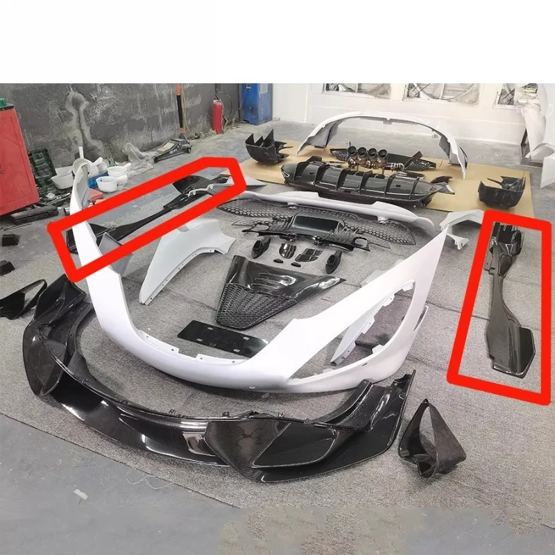 

Carbon Fiber 720s 765 Side Skirts Car Under Extension Body Kit Auto Side Bumper Parts Automotive Automobiles Exterior