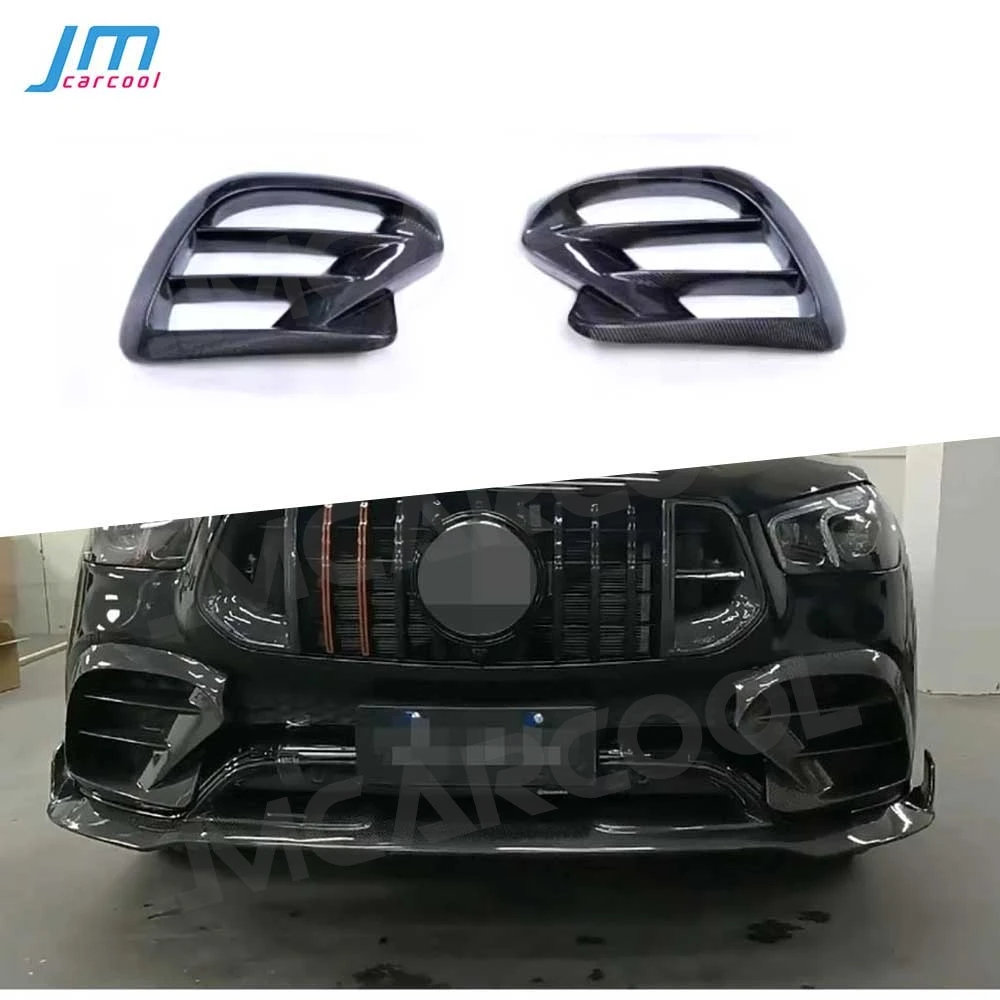 

Carbon Fiber Front Bumper Air Vent Outlet Cover Body Kits For Benz GLE Class C167 GLE350 GLE53 AMG Sport Coupe 2020-2023 FRP