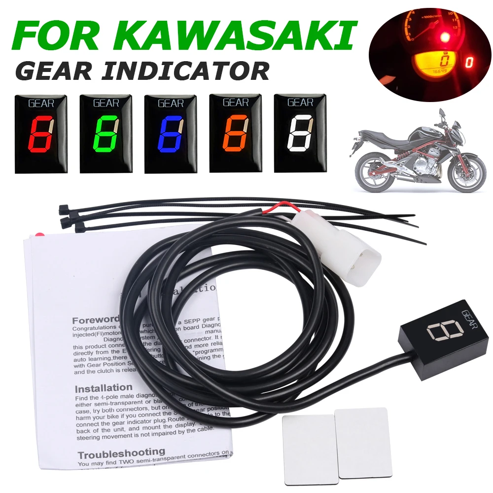 

Motorcycle Speed Display Meter Gear Indicator For Kawasaki ER-6N ER6N ER-6F Ninja 650R Versys 650 VN900 Vulcan 900 Z750 ZX-12R