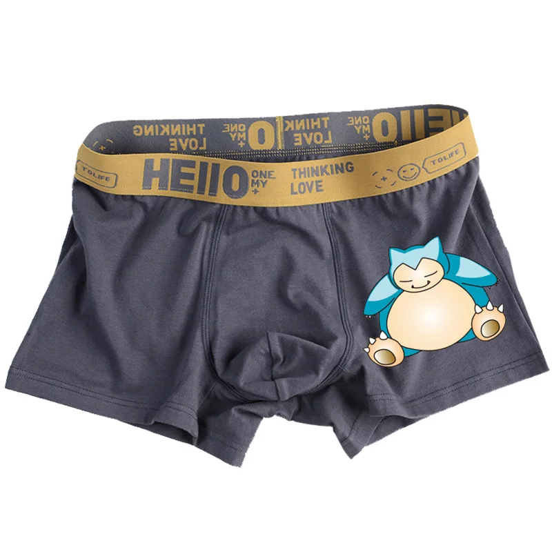 Pokemon Gengar Pikachu intimo uomo boxer maschili cotone Anime stampe moda nuovo stile morbidezza ragazzi Catton mutandine boxer