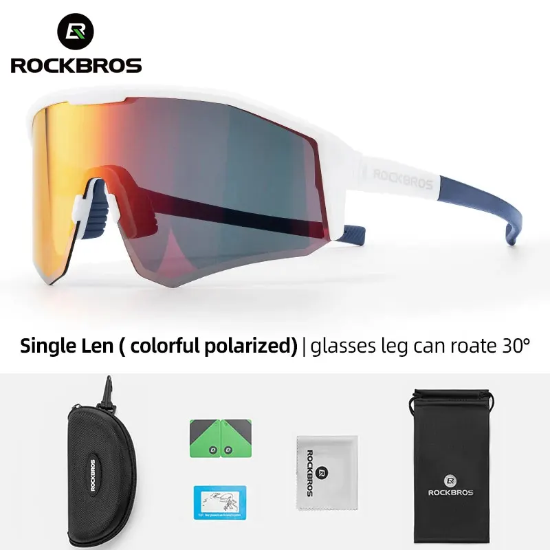 

ROCKBROS Bicycle Sunglasses Polarized Windproof Glasses for Running & Outdoor Sports Sunglasses for Men Women