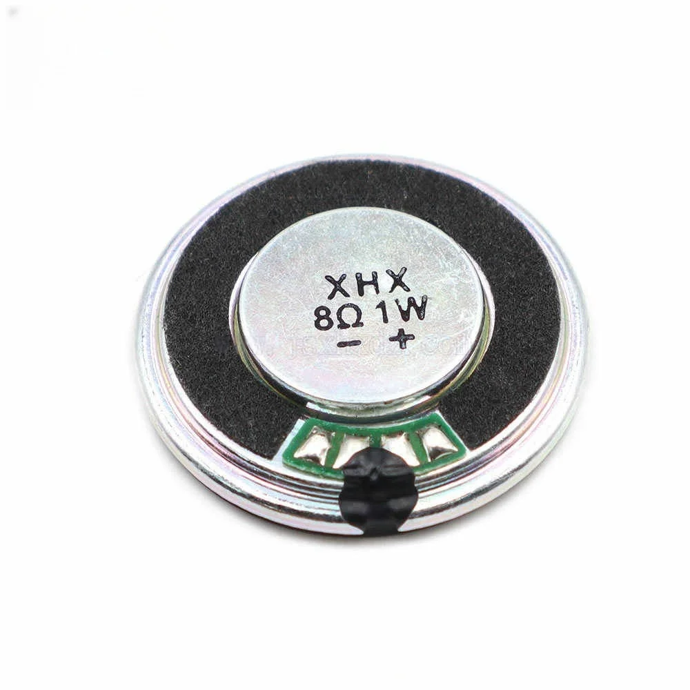 10/100pcs New original 20/23/26/28/30/32/36/40/45/50 mm speaker 8 o 1 watt iron shell magnetic ultra-thin speaker