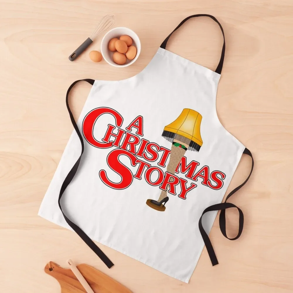 A Christmas Story, leg lamp Apron kitchen woman professional hairdresser Men'ss innovative kitchen and home items Apron